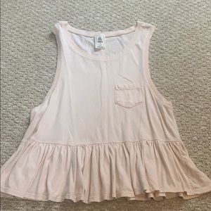 Free people distressed tank